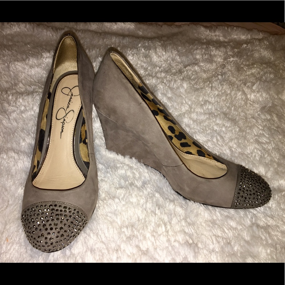Jessica Simpson High Heel/Wedge Shoes with Studs